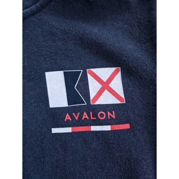 Avalon Youth Kids Quarter Zip Sweatshirt Size 6-7 Nautical Beach Preppy - Picture 4 of 5